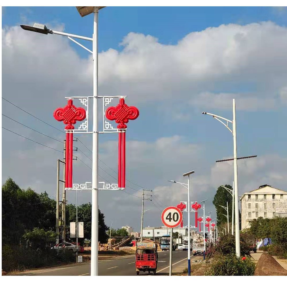 2米中国结农村路灯杆悬挂货物防水双面发光塑料中国结灯-阿里巴巴