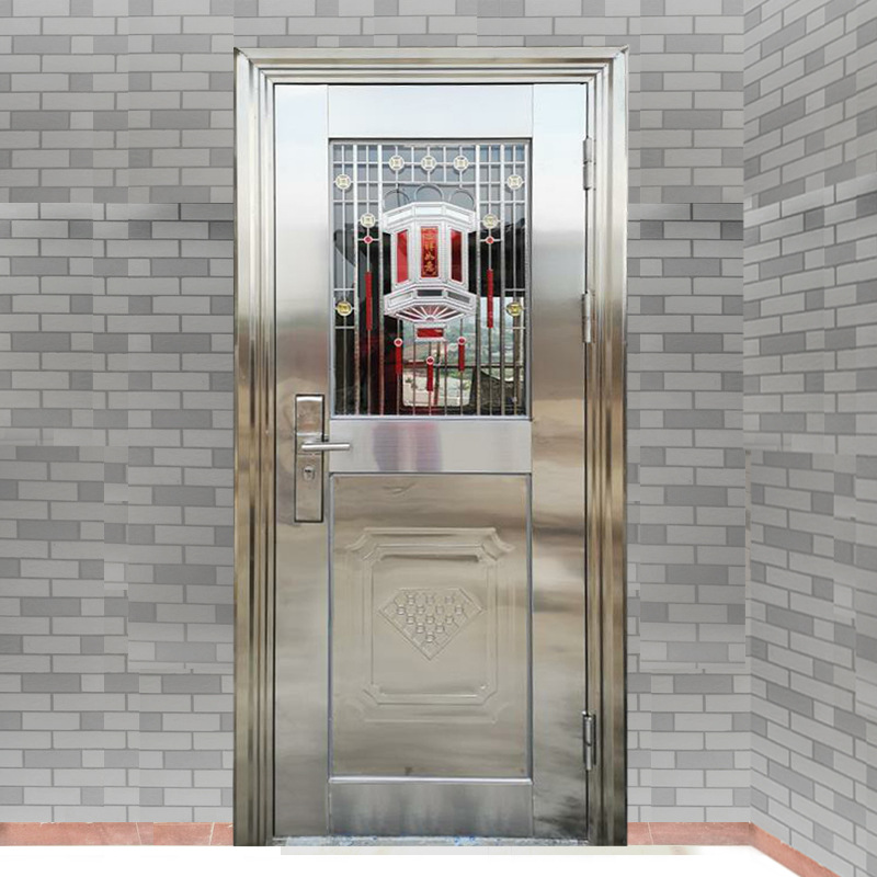 304不锈钢门单门防盗门家用乡村农村入户门大门双开门工程进户门