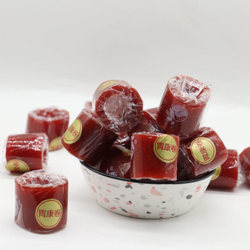山楂卷卷开胃酸甜健胃食品蜜饯果丹皮制品零食京散装量大从优包邮