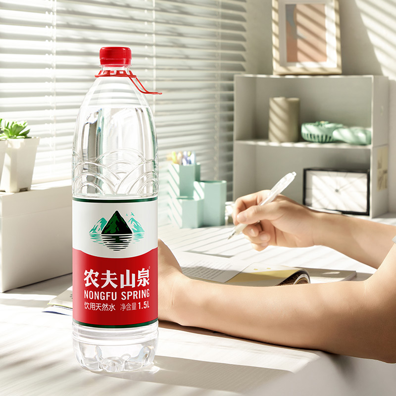 农夫山泉饮用天然水天然红盖水桶装水大瓶整箱装1.5l*12瓶-阿里巴巴