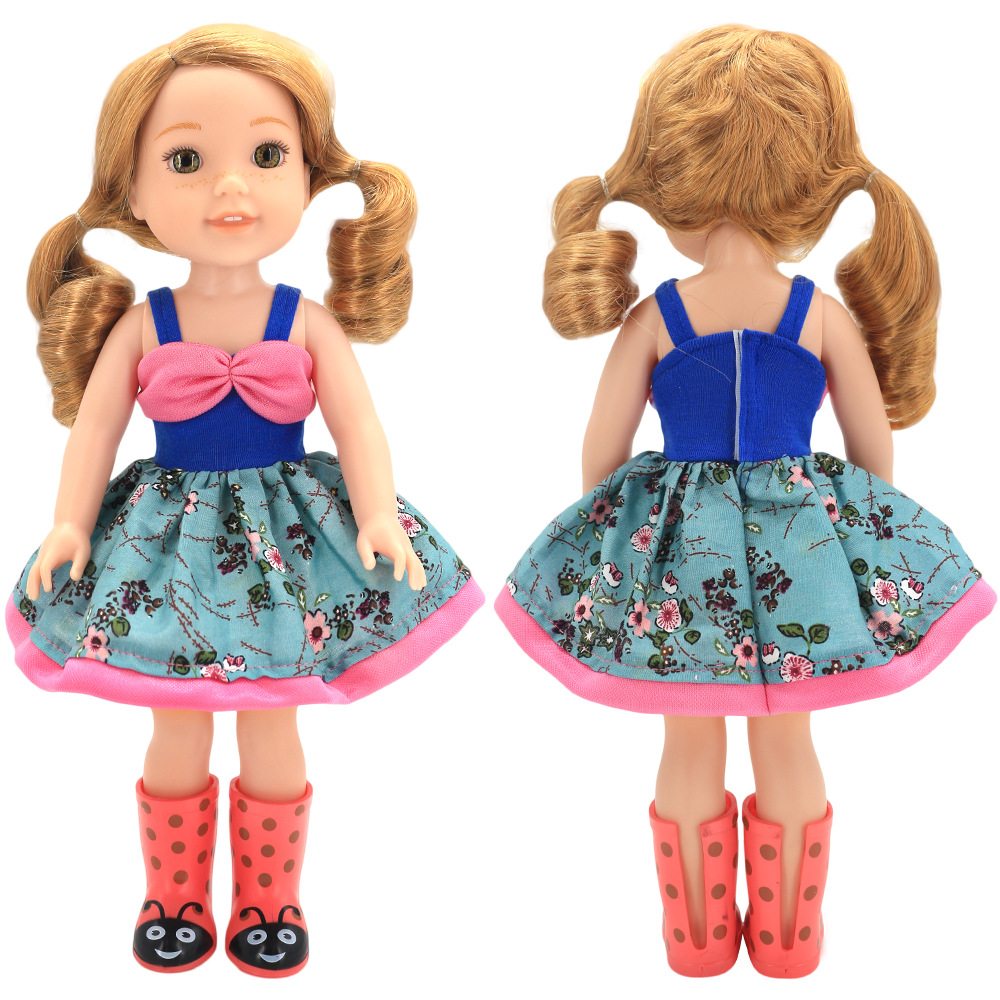 5寸美国女孩娃娃衣服 american girl盛会裙子娃娃换装配饰