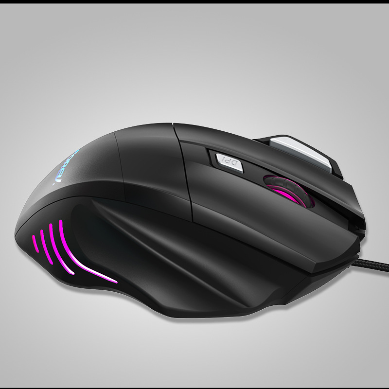 forev有线7d炫酷发光游戏电竞鼠标人体工学网吧网咖电脑外设鼠标