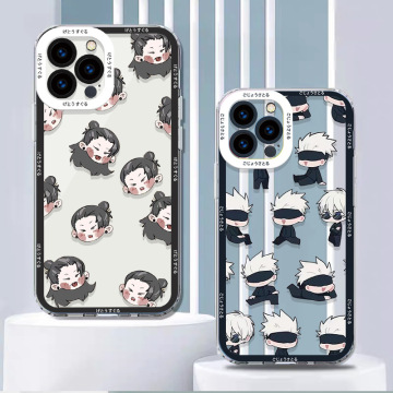 五条悟夏油杰苹果15手机壳动漫风个性12镜头全包防摔天使眼14跨境