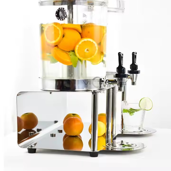 buffet faucet beverage stainless steel commercial drinking machine transparent juice juice cooking vessel multi-style 8l korean double-headed