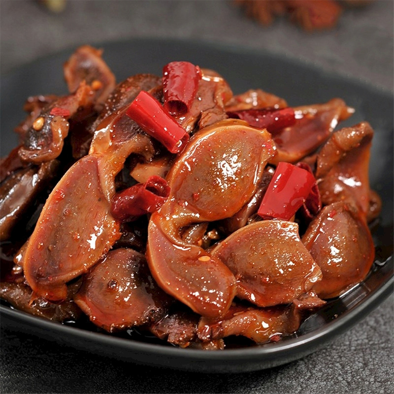 整箱春之源麻辣鸭宝鸭肫麻辣小吃下酒菜商用凉拌菜解冻即食冷菜