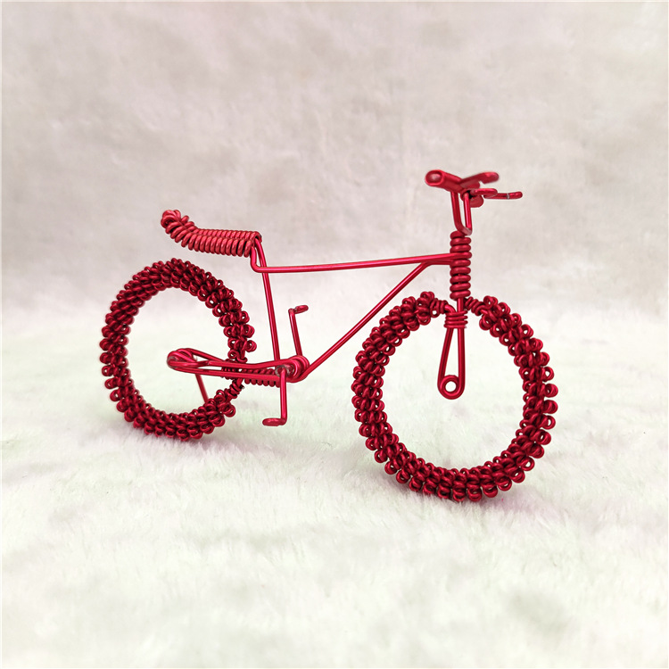 【花轮单车 】创意手工自行车 旅游工艺品 北京纪念品 彩色铝线