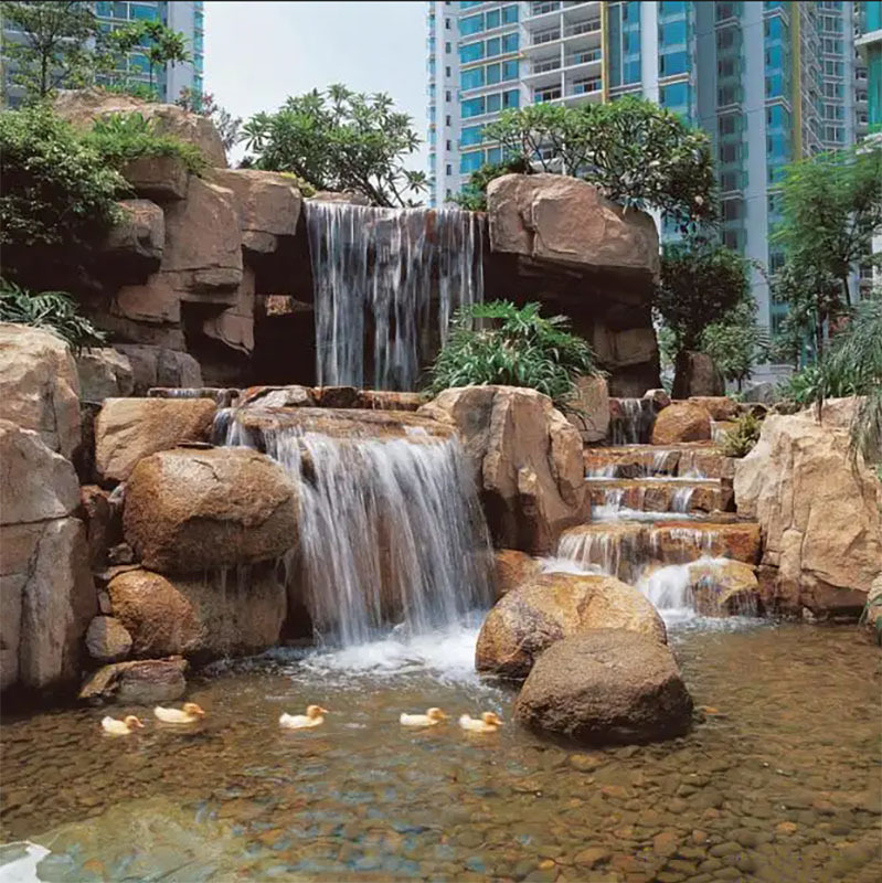 假山仿真塑石公园旅游区雕塑专业制作流水景观庭院装饰水泥假山