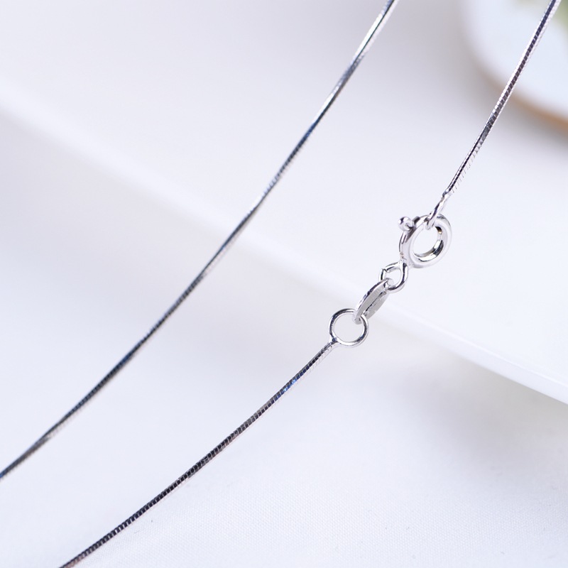 金鹿王 s925银时尚蛇骨链银饰项链 简单文艺锁骨链颈链女饰品
