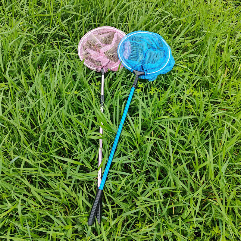 铝合金儿童小抄网捉昆虫捕蝴蝶网捕鱼网兜伸缩折叠i小鱼网蝌蚪虾