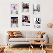 TaylorSwift音乐专辑美式画芯海报无框画明星歌手卧室帆布画挂画