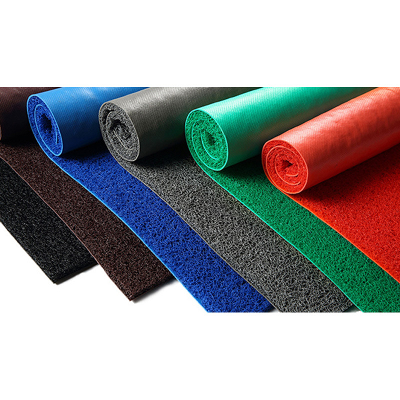 批发汽车用塑料塑胶镂空丝圈通用pvc拉丝脚垫可裁剪卷材喷丝地毯