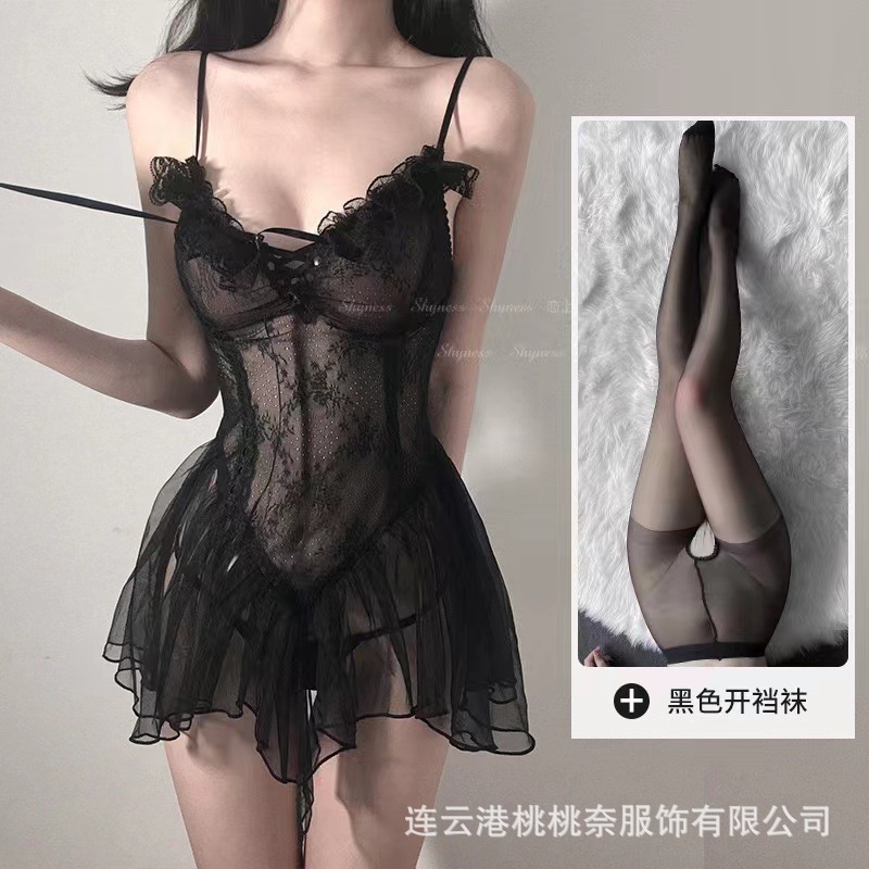 Sexy Underwear Transparent Pajamas Sexual Interest Flirting Uniform Temptation Teasing Supplies Passion Suit See-through Generation Hair