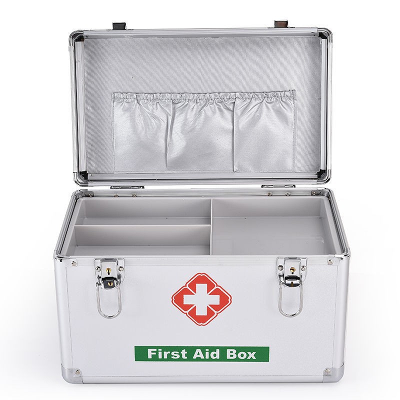 【推荐商品】药箱家用特大小号医药箱铝合金多层户外出诊箱收纳箱