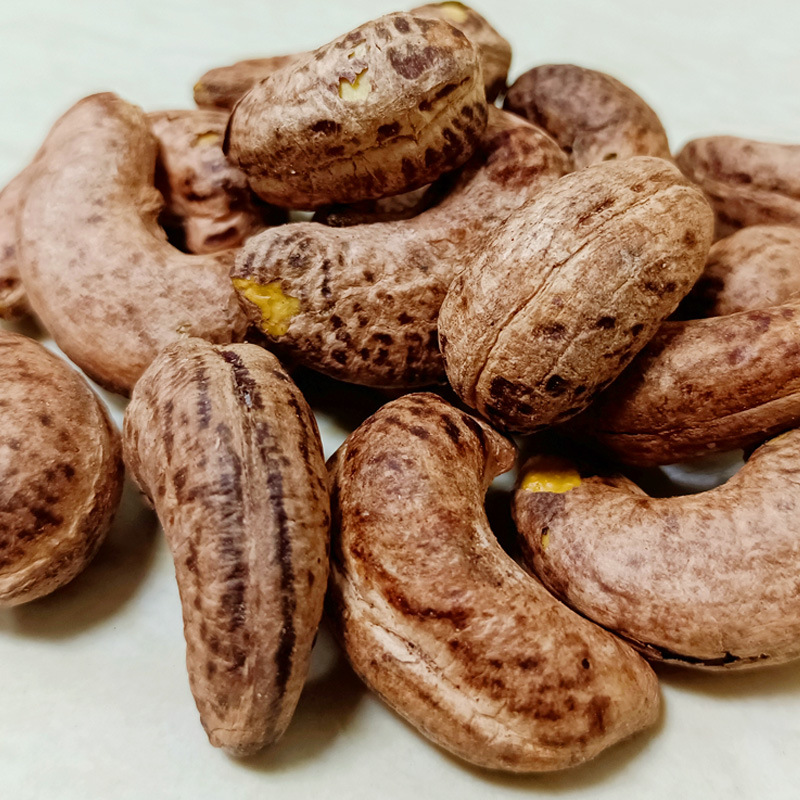 越南腰果2023年新货进口紫皮紫衣带皮特级大广西腰果盐焗碳烤原味