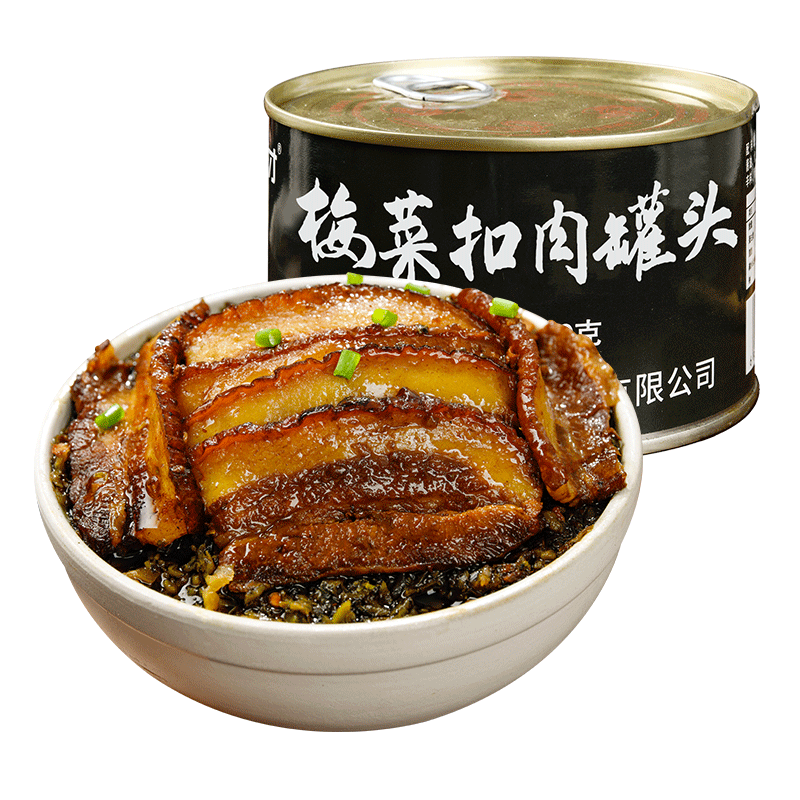 梅菜扣肉500g罐头加热即食熟食梅干菜川菜特产半成品户外红烧肉下