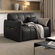 实木沙发床多功能可折叠小户型客厅坐卧两用单双人简约储物沙发床