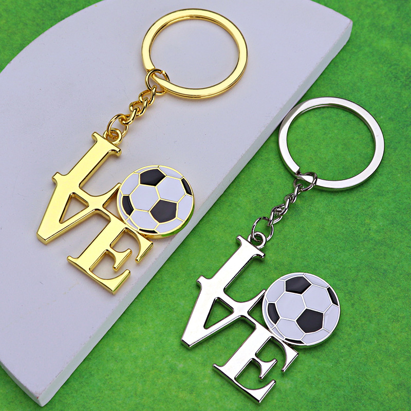 足球小挂件欧洲杯小礼品球迷产品2024巴黎运动会赛事周边创意钥匙
