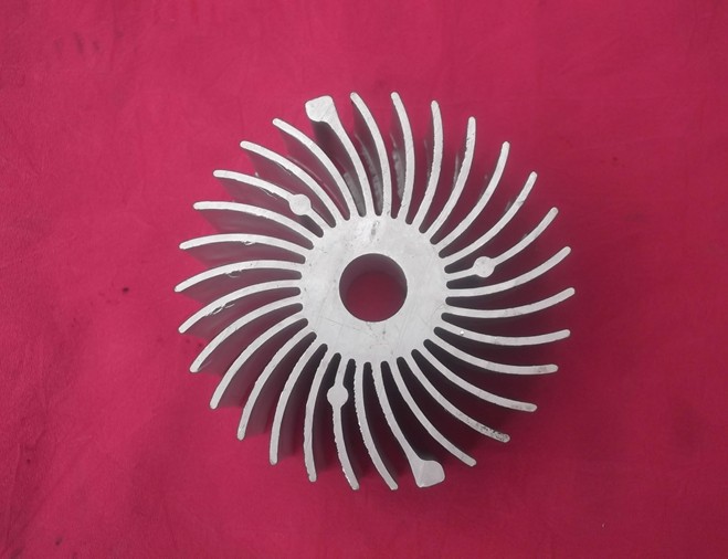 太阳花散热器铝合金梳子形 高密齿led路灯模组散热器来图来样加工-阿