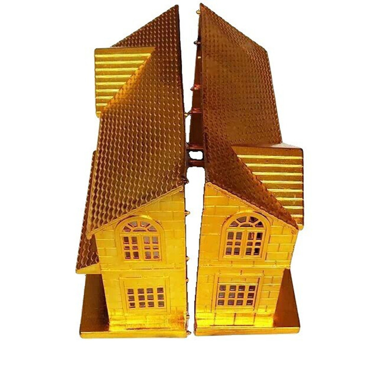 纸房子祭祀别墅大全套金房子纸钱金条元宝清明周年上坟烧纸用品