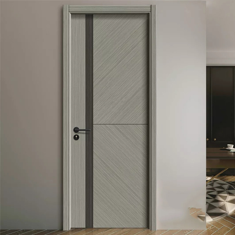 2022新款简约高档多层板实木复合免漆门民宿家用出口中东厂家直销