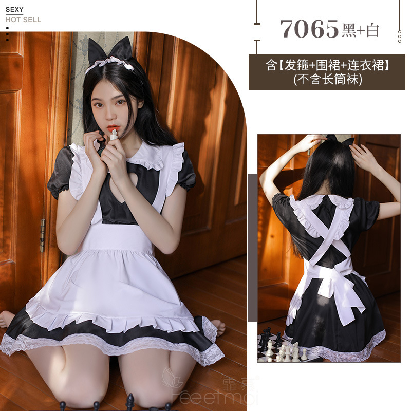 霏慕情趣内衣制服诱惑蕾丝角色扮演性感女仆装女佣制服套装7065