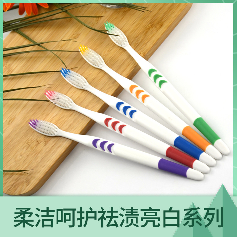 Household Soft-Bristle Toothbrush 10PCs Toothbrush Small Moon Adult Toothbrush Set 10PCs Toothbrush