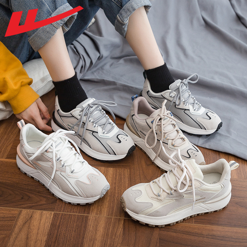 回力女鞋2021秋季新款纯色简约休闲运动鞋学生舒适透气休闲鞋批发