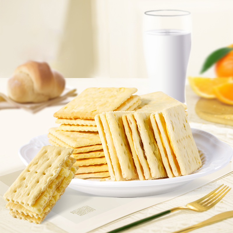 康师傅三加二夹心饼干500g散装多口味3 2单独小包装小零食品休闲