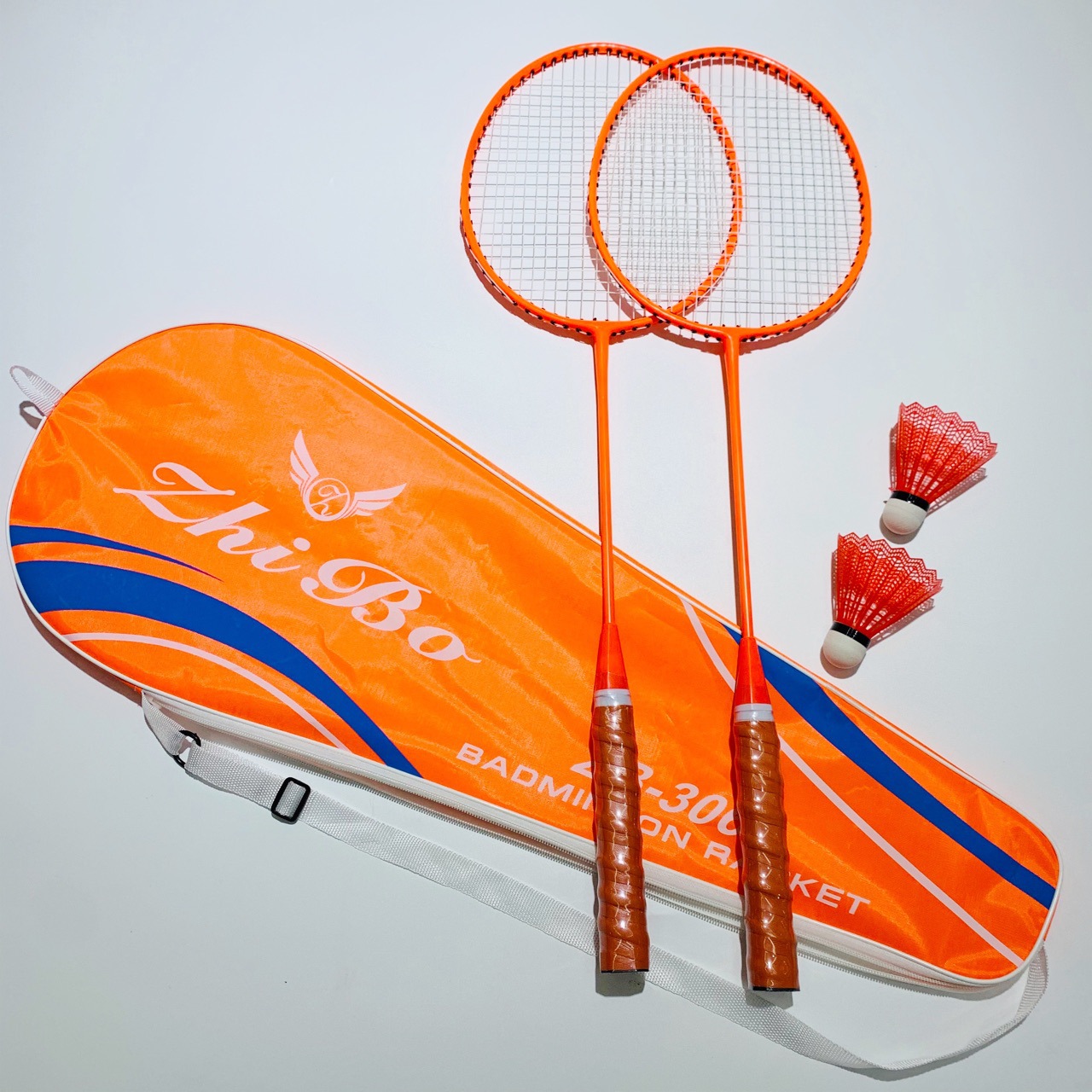 羽毛球拍智博306双拍正品成人儿童学生单拍打耐用型成人旗舰套装