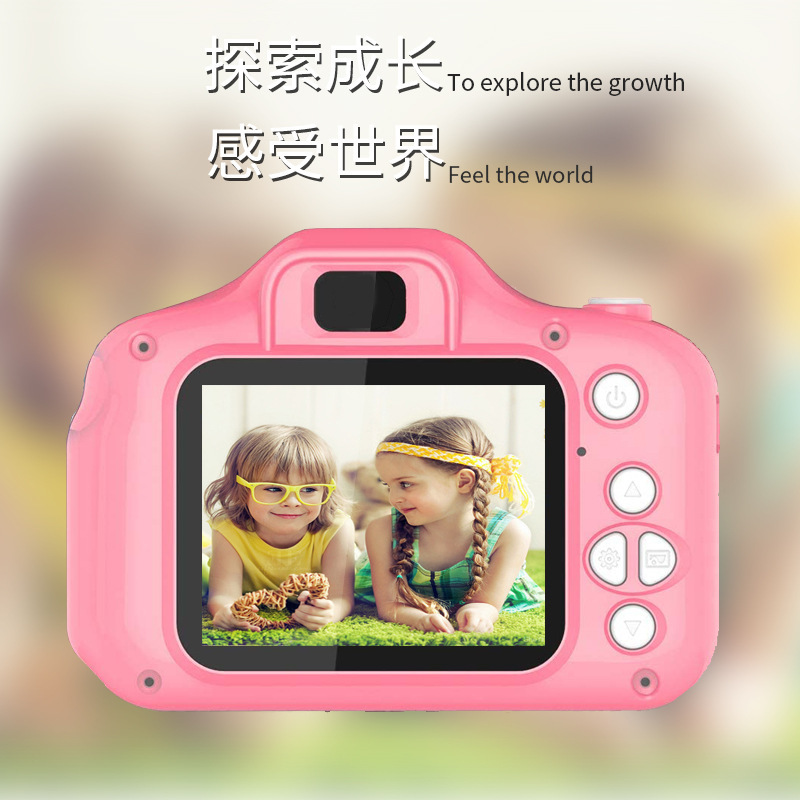 Cross-Border X2 Children's Camera Digital Camera Kid's Cartoon Toy SLR Primary School Student Photo Video Recorder Wholesale