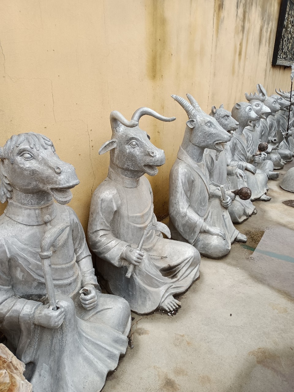 厂家现货十二生肖人身喷泉水景雕塑 纯铜兽首铜像十二生肖雕塑