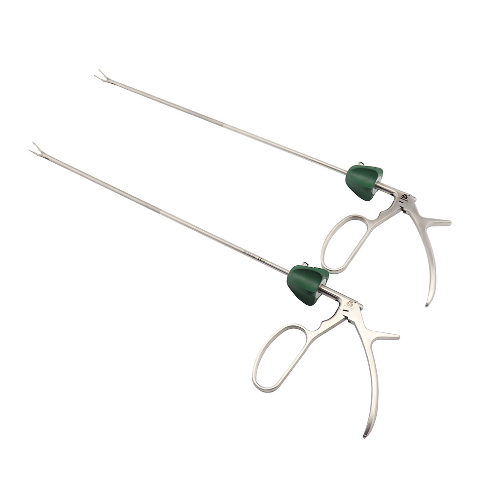 胸腔镜外科手术器械双关节血管闭合夹施夹钳头部45度弯