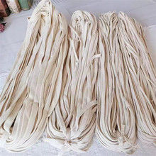 1cm1.5cm纯棉空心扁绳圆筒空芯双层扁织带服装装饰绳腰绳帽绳