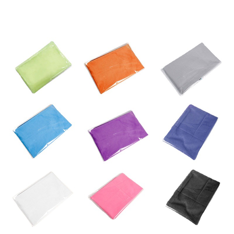 Cross-Border Double-Sided Velvet Quick-Drying Towel Fixed Logo Microfiber Sport Towel Absorbent Portable Yoga Fitness Towel