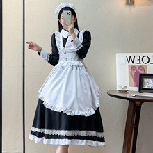 英式长袖女仆装 cosplay服 lolita 演出制服 动漫可爱女佣