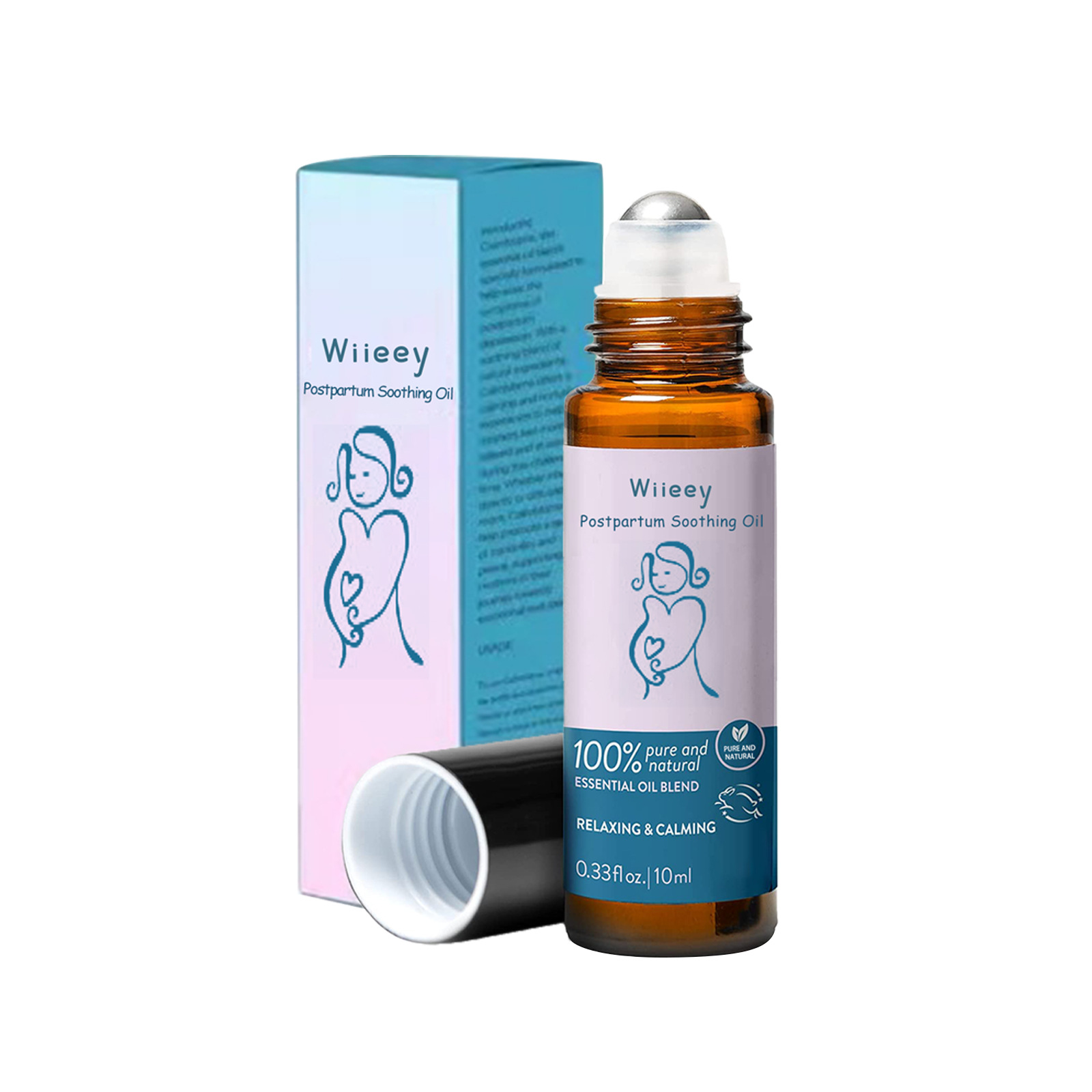 Wiieey Postpartum Relief Oil Pregnant Women Postpartum Body Care Essential Oil Lavender Essence Moisturizing Treatment Oil