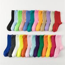 春夏新款儿童彩色袜子孩子糖果色堆堆袜小学生纯色袜子赠送品批发