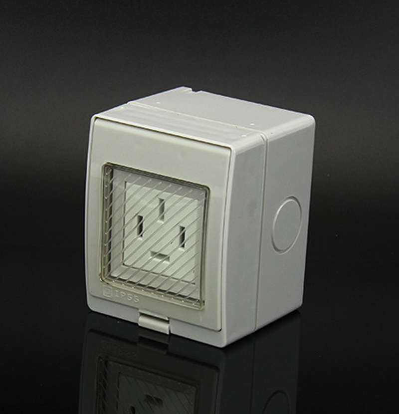 三相四线明装防水插座 家用浴室明装墙面电源插座 10a250v