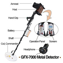 GFX7000地下金属探测器手持探宝器考古探金仪器寻宝设备外贸出口