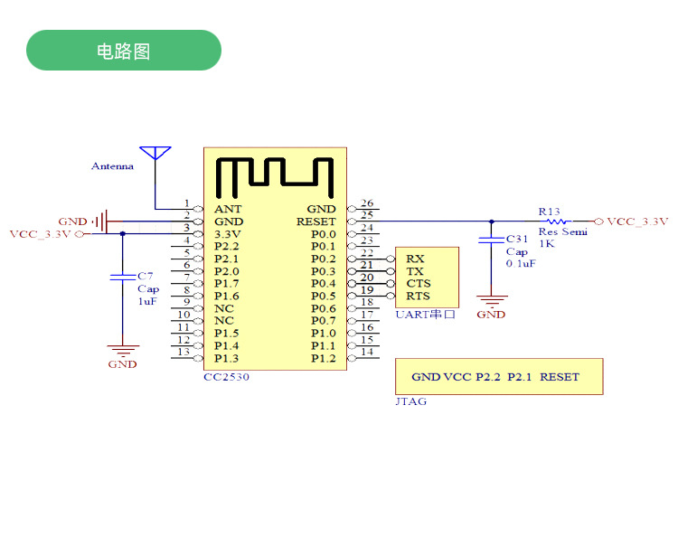 zigbee无线射频模块cc2530-a2自组网iot物联串口透传远距低耗功放