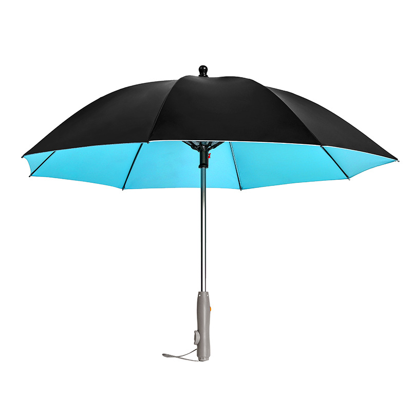 抖音爆款带风扇雨伞喷水喷雾风扇伞 usb充电宝风扇伞亚马逊热销