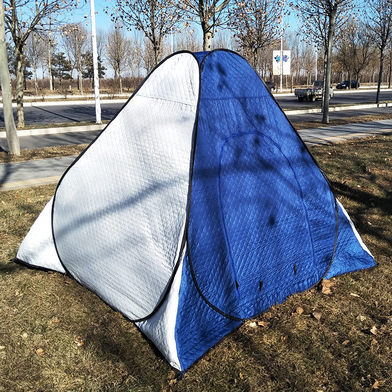 冬钓帐篷加厚加棉冰钓帐篷防风保暖冰钓屋保暖钓鱼自动半底帐篷