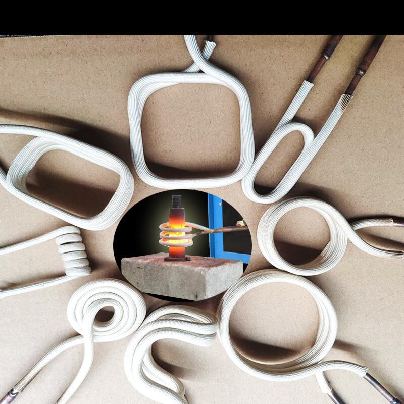 电磁感应加热线圈铜管配件电磁钻刀加热头退火铜圈高温管铜线圈