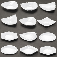密胺盘子仿瓷创意酒店餐厅三角多边形异形餐具火锅菜盘商用