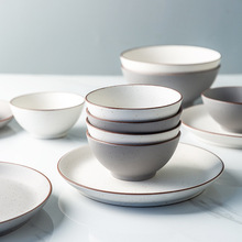 碗家用吃饭创意北欧陶瓷餐具复古米饭碗个性菜碗大号面碗简约汤碗