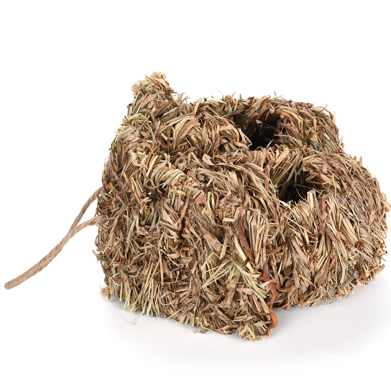 现货手工草编创意宠物鸟巢鸟窝天然材料椭圆鸟屋园艺装饰跨境货源