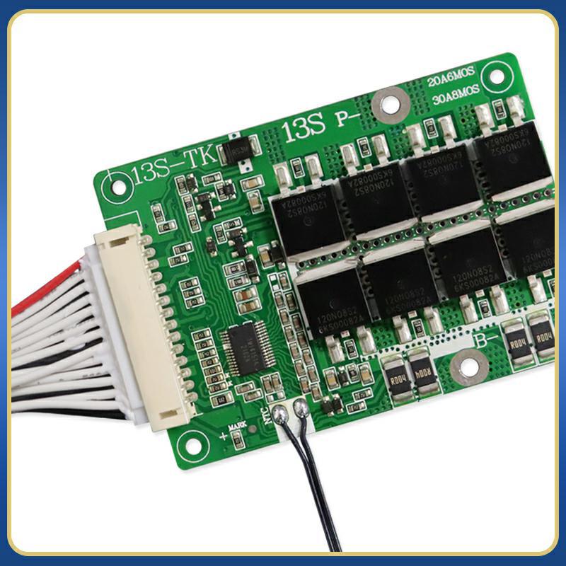 13串48v电动轮椅两轮车摩托车 锂电池动力保护板同口20a30a带均衡