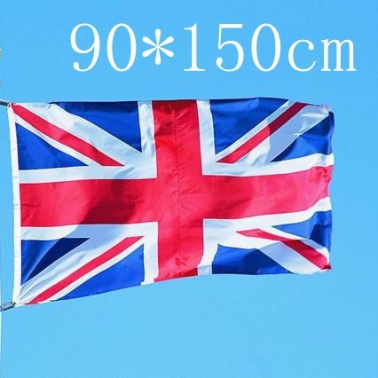f967 现货 90*150cm 3*5ft uk 英国国旗 4号涤纶旗帜 uk flag