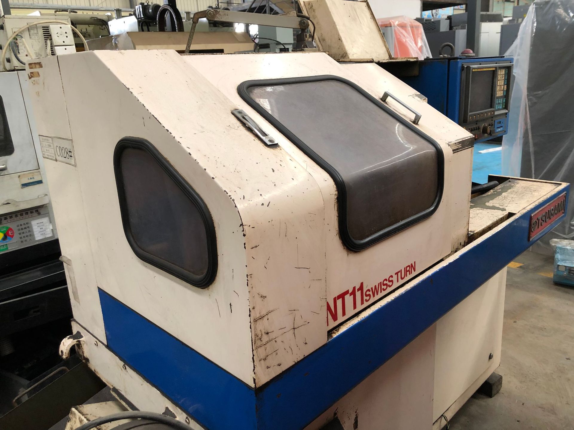 转让日本二手津上走心机nt11数控机床自动走心机床