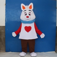 动漫动画小兔子装扮表演毛绒爱丽丝兔道具演出卡通人偶服装衣服卡